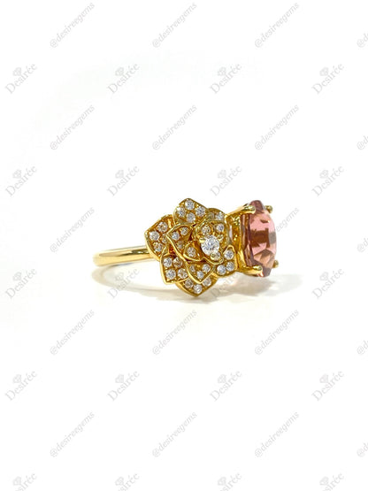 Natural Pink Tourmaline 3.56ct Ring