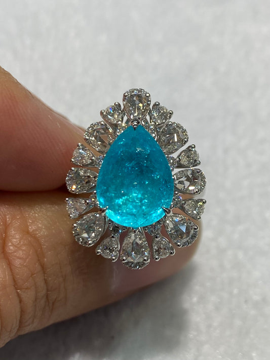 Natural Paraiba Tourmaline 4.40ct Ring / Pendant
