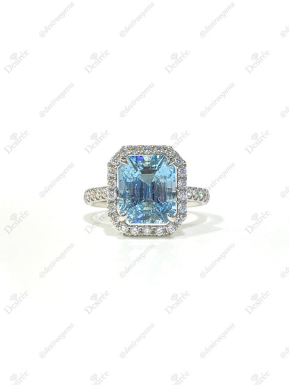Natural Aquamarine 2.83ct Ring