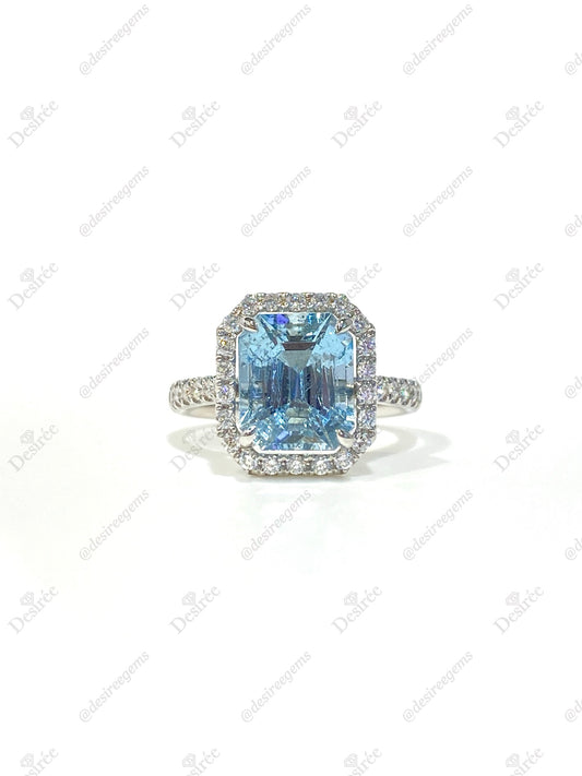 Natural Aquamarine 2.83ct Ring