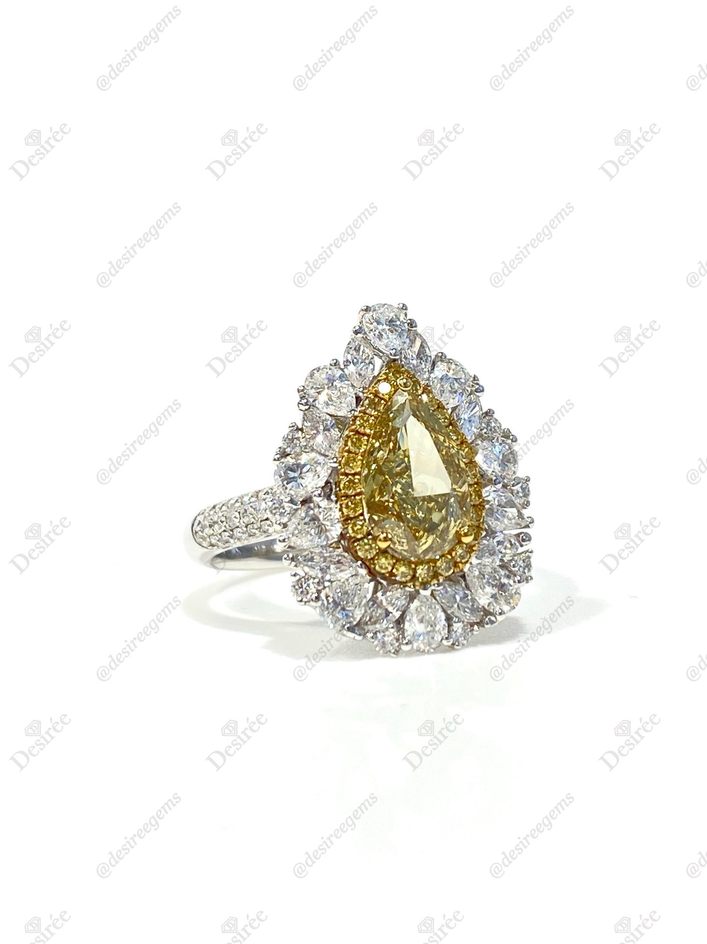 Natural Yellow Diamond 1.50ct Ring