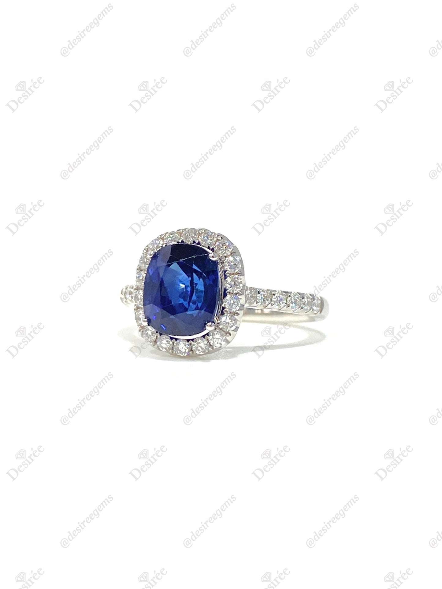 Natural Blue Sapphire 2.81ct Ring