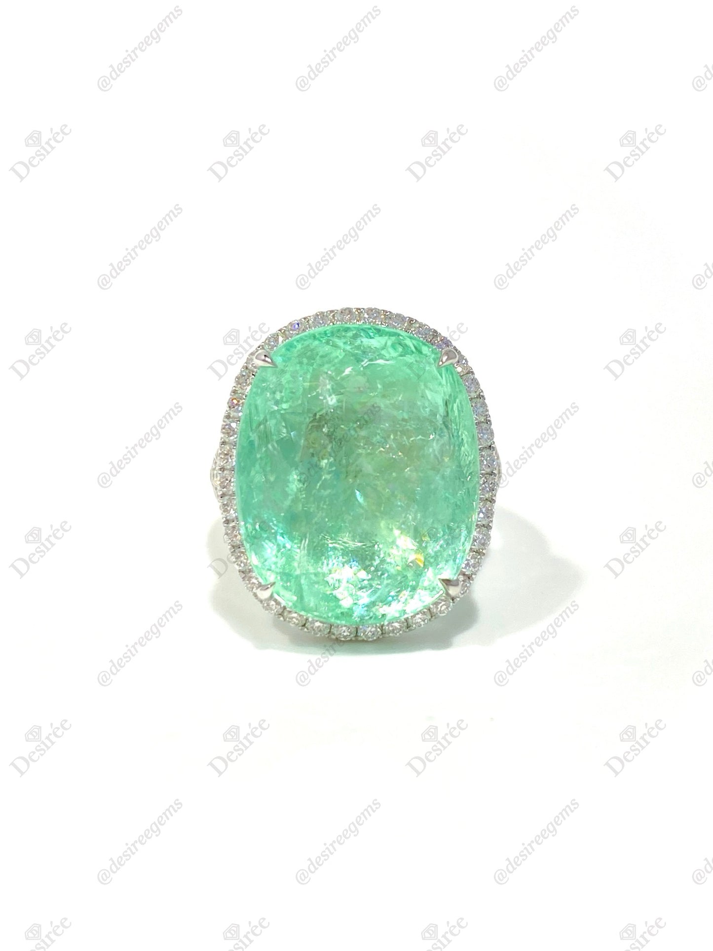 Natural Paraiba Tourmaline 20.02ct Ring