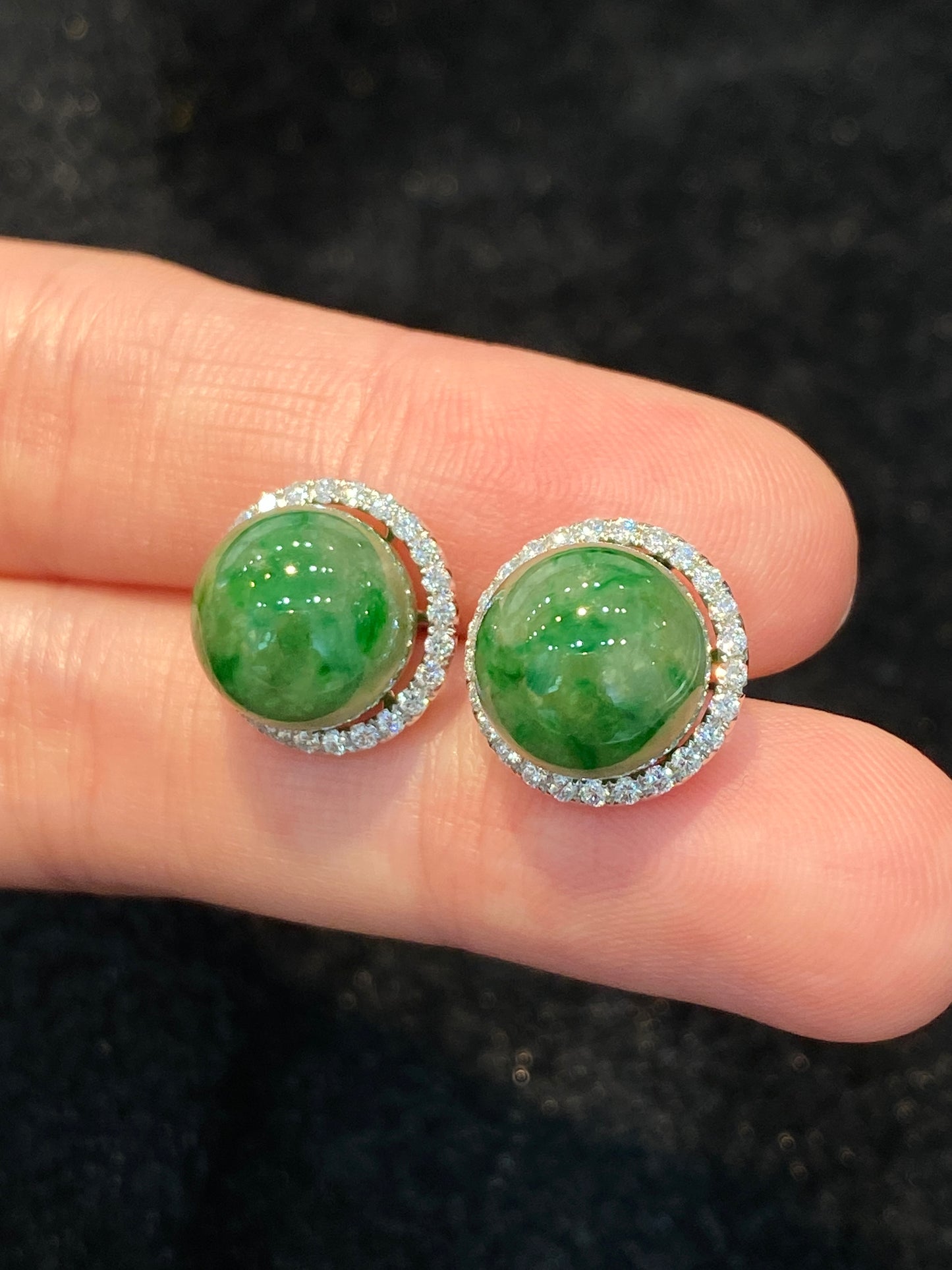 Natural Type A Jadeite Earrings