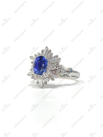 Natural Blue Sapphire 1.51ct Ring