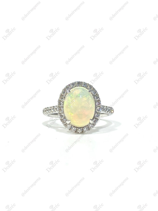 Natural Opal 1.20ct Ring