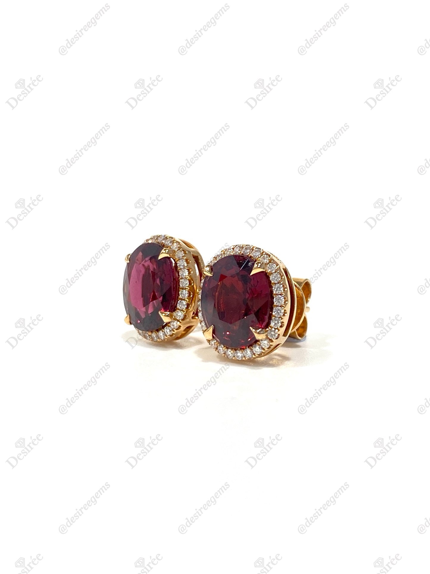 Natural Red Garnet 4.67ct Earrings