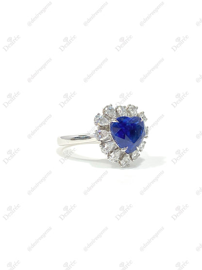 Natural Blue Sapphire 3.57ct Ring