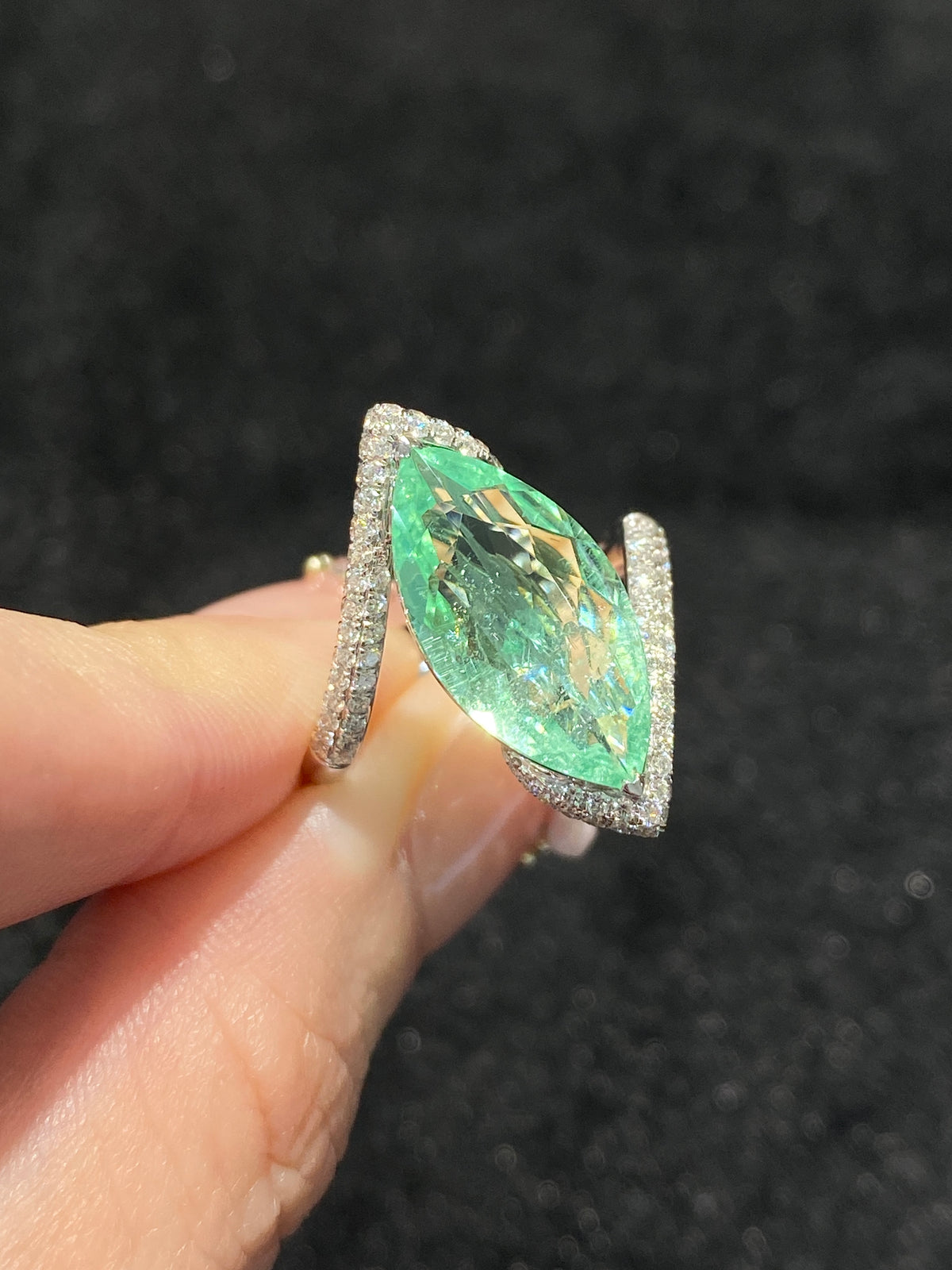 Natural Paraiba Tourmaline 3.95 Ring