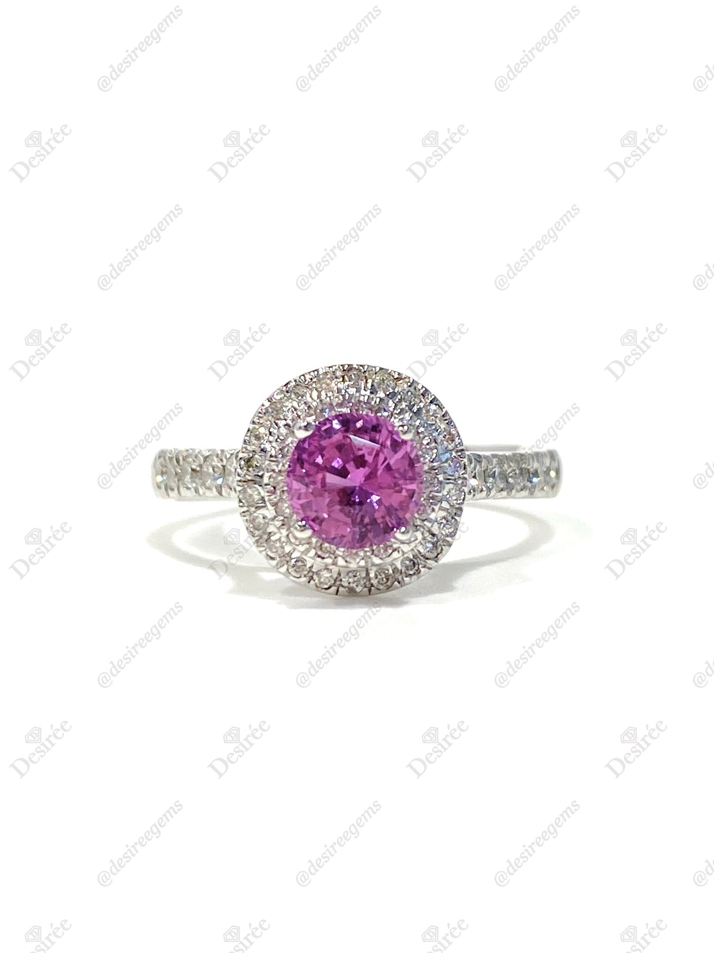 Natural Pink Sapphire 1.05ct Ring