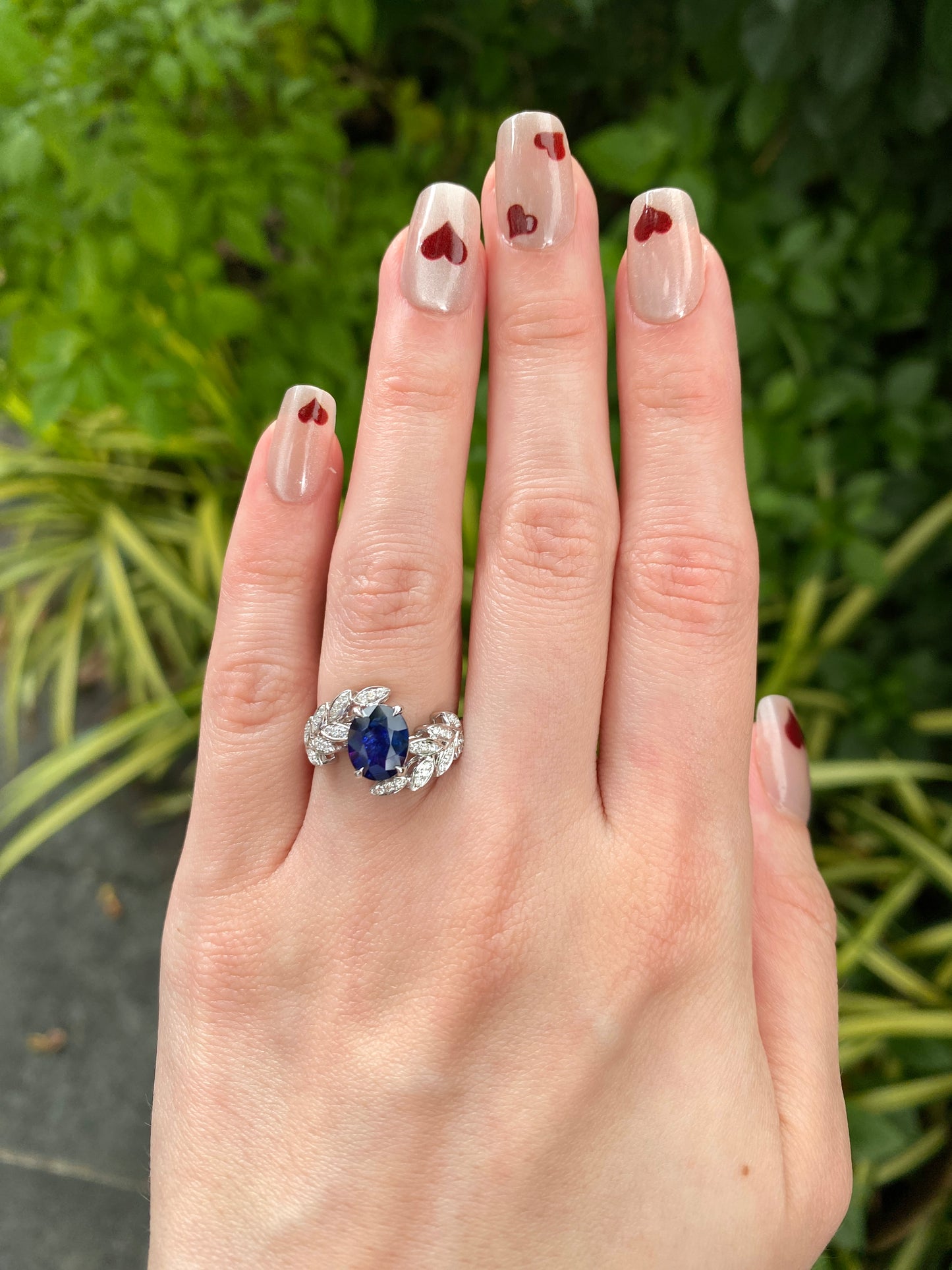 Natural Blue Sapphire 1.96ct Ring