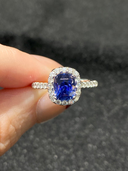 Natural Blue Sapphire 2.15ct Ring