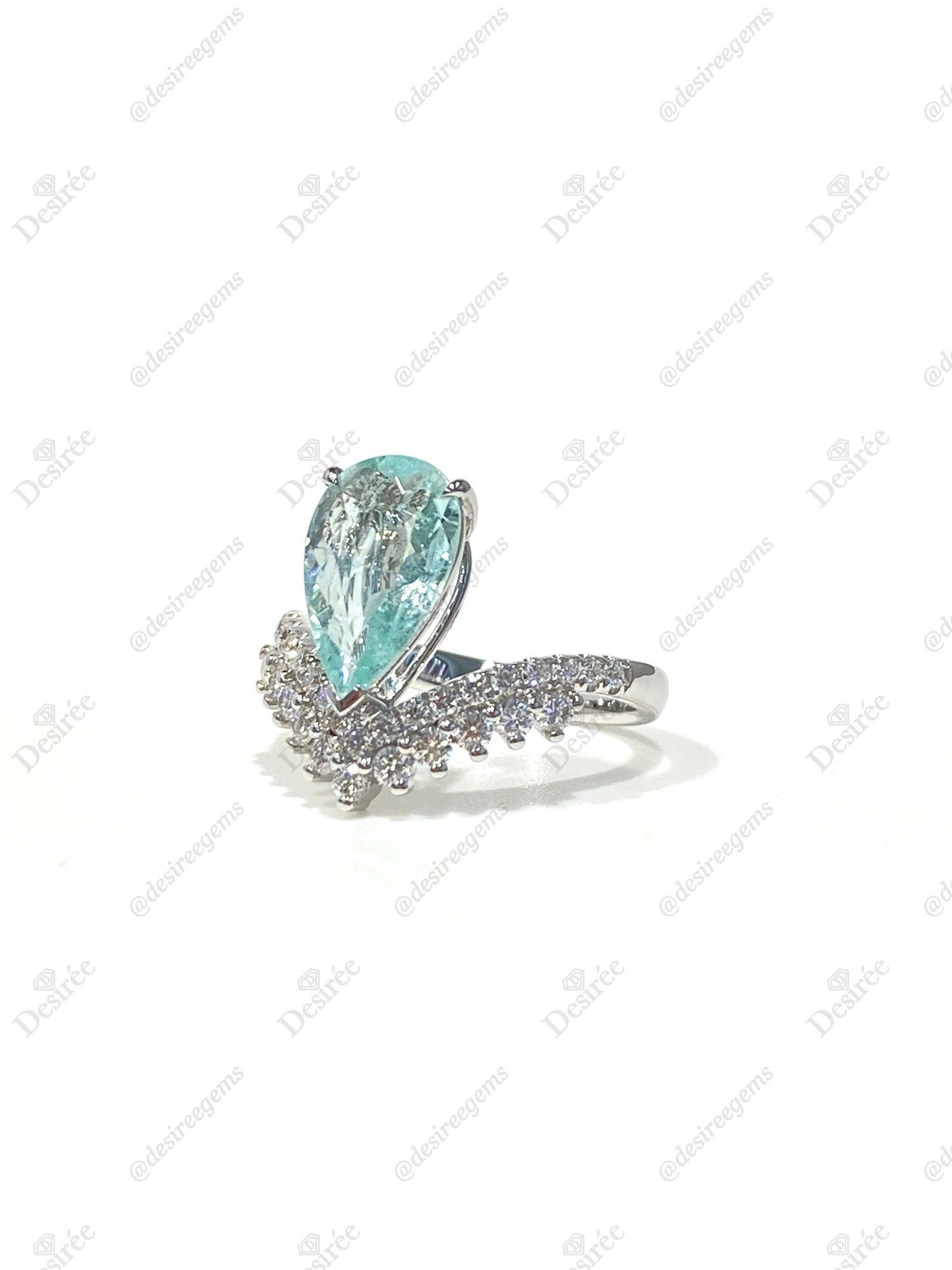 Natural Paraiba Tourmaline 1.67ct Ring