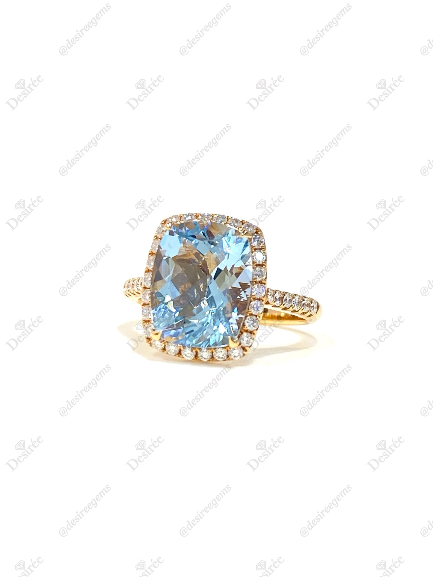 Natural Aquamarine 3.61ct Ring