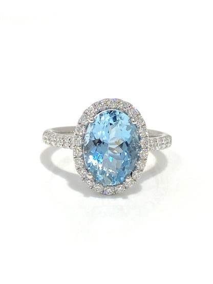 Natural Aquamarine 2.12ct Ring