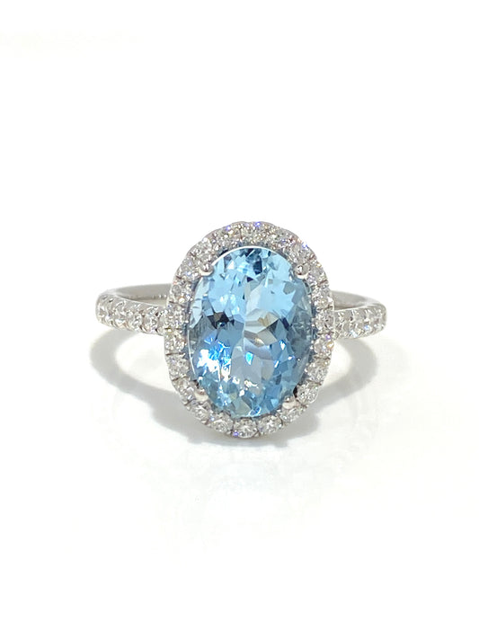 Natural Aquamarine 2.12ct Ring