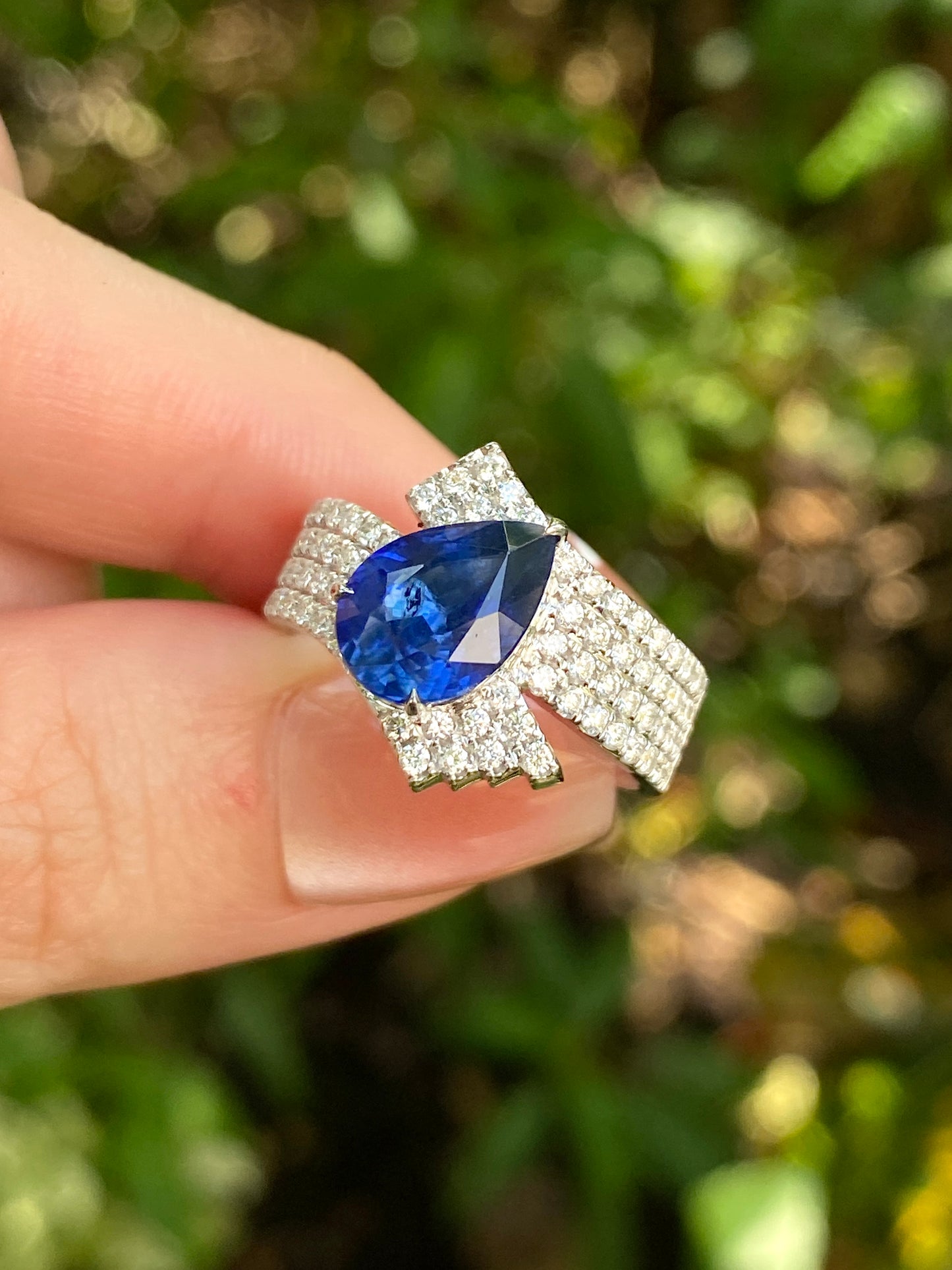 Natural Royal Blue Sapphire 2.99ct Ring