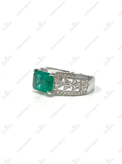 Natural Emerald 1.77ct Ring