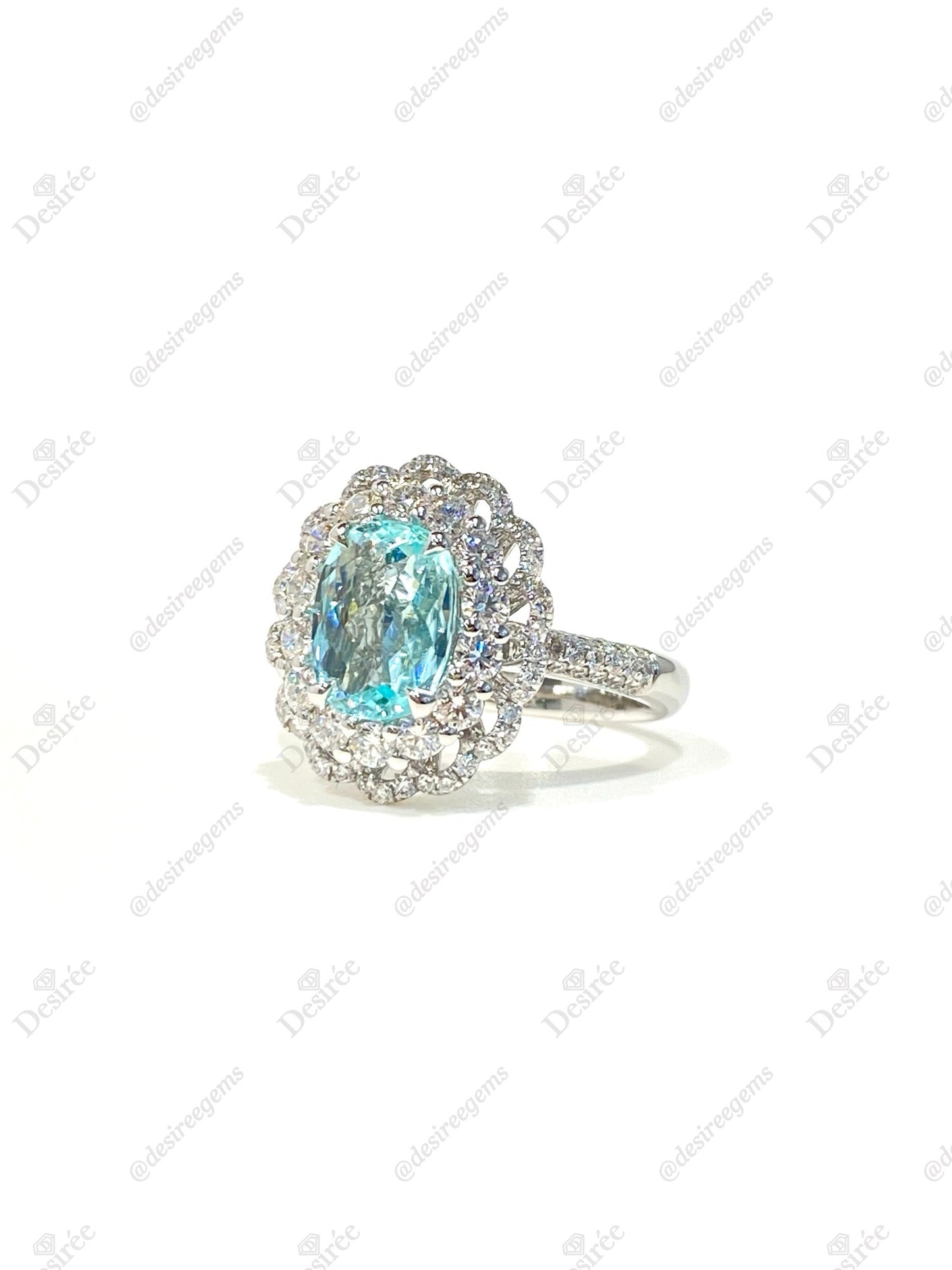 Natural Paraiba Tourmaline 1.28ct Ring