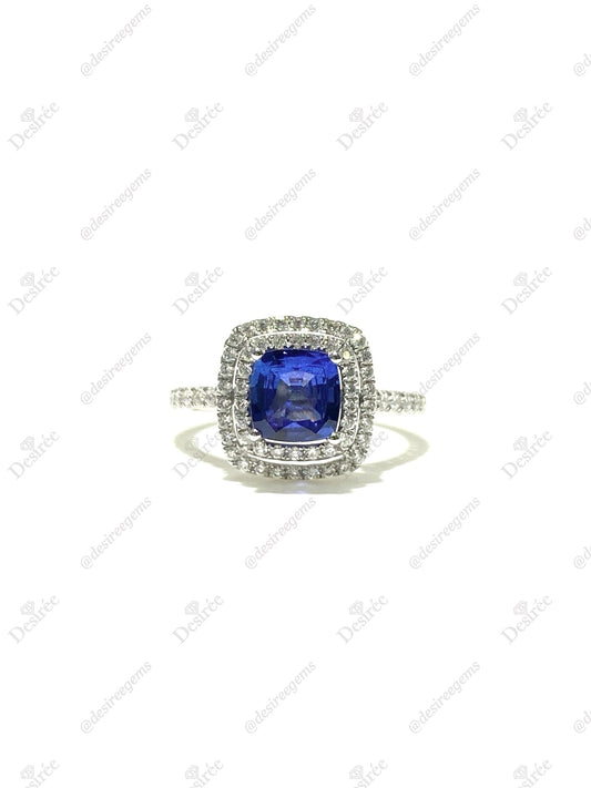 Natural Blue Sapphire 1.13ct Ring