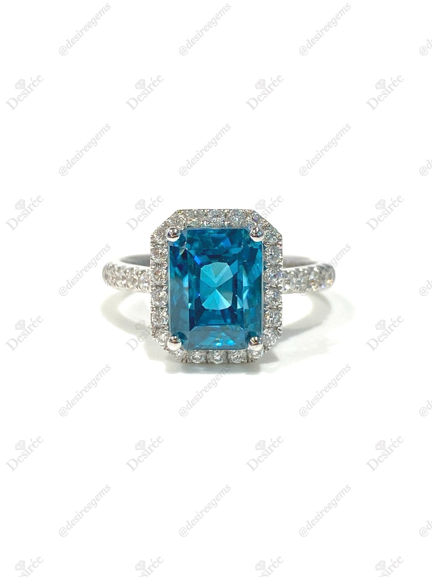 Natural Zircon 6.48ct Ring
