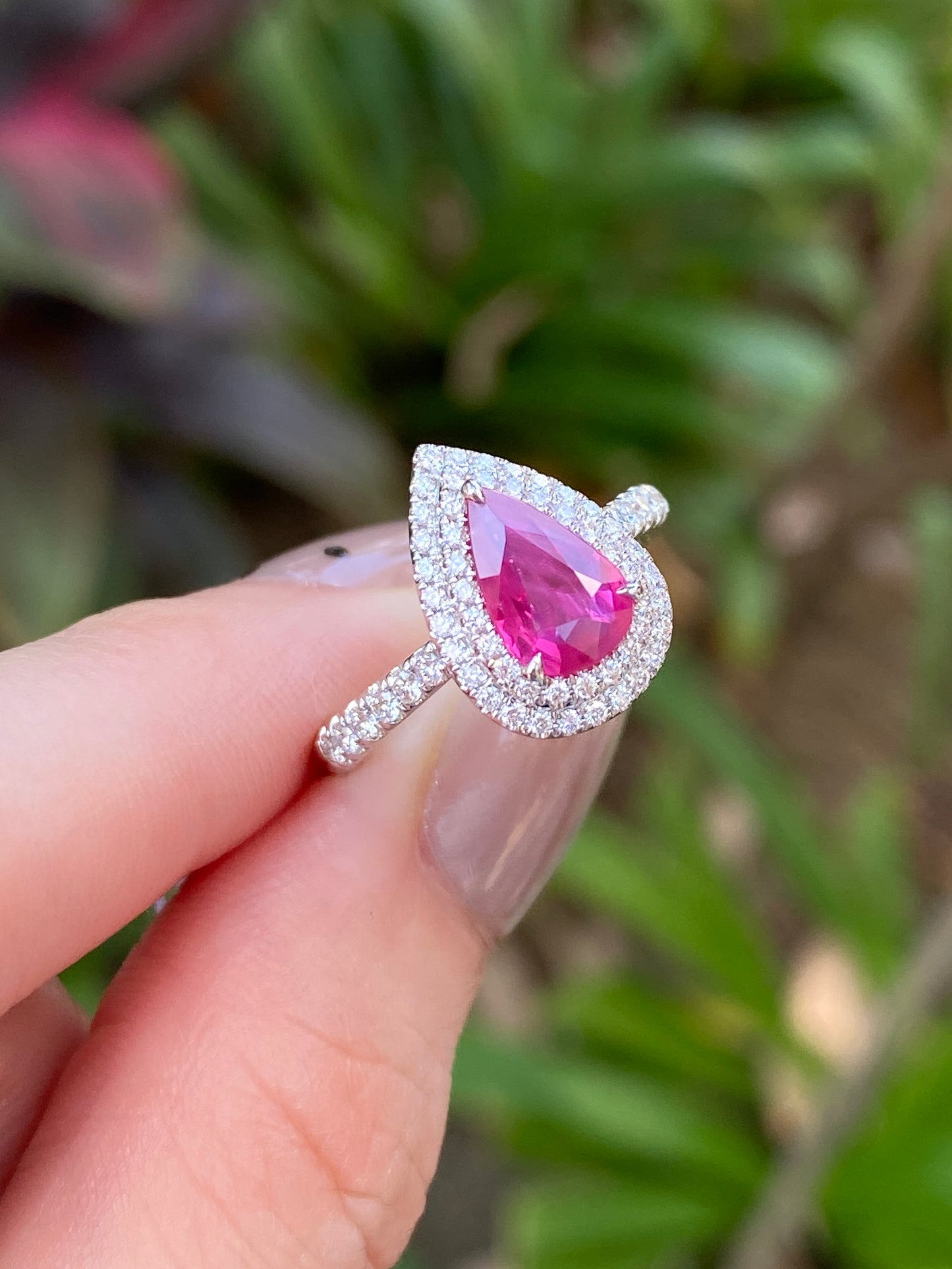 Natural Unheated Pigeon’s Blood Ruby 1.13ct Ring