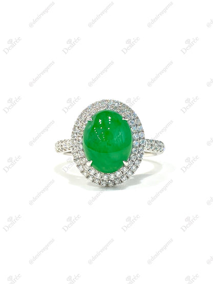 Natural Type A Jadeite Ring