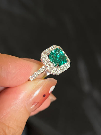 Natural Emerald 1.45ct Ring