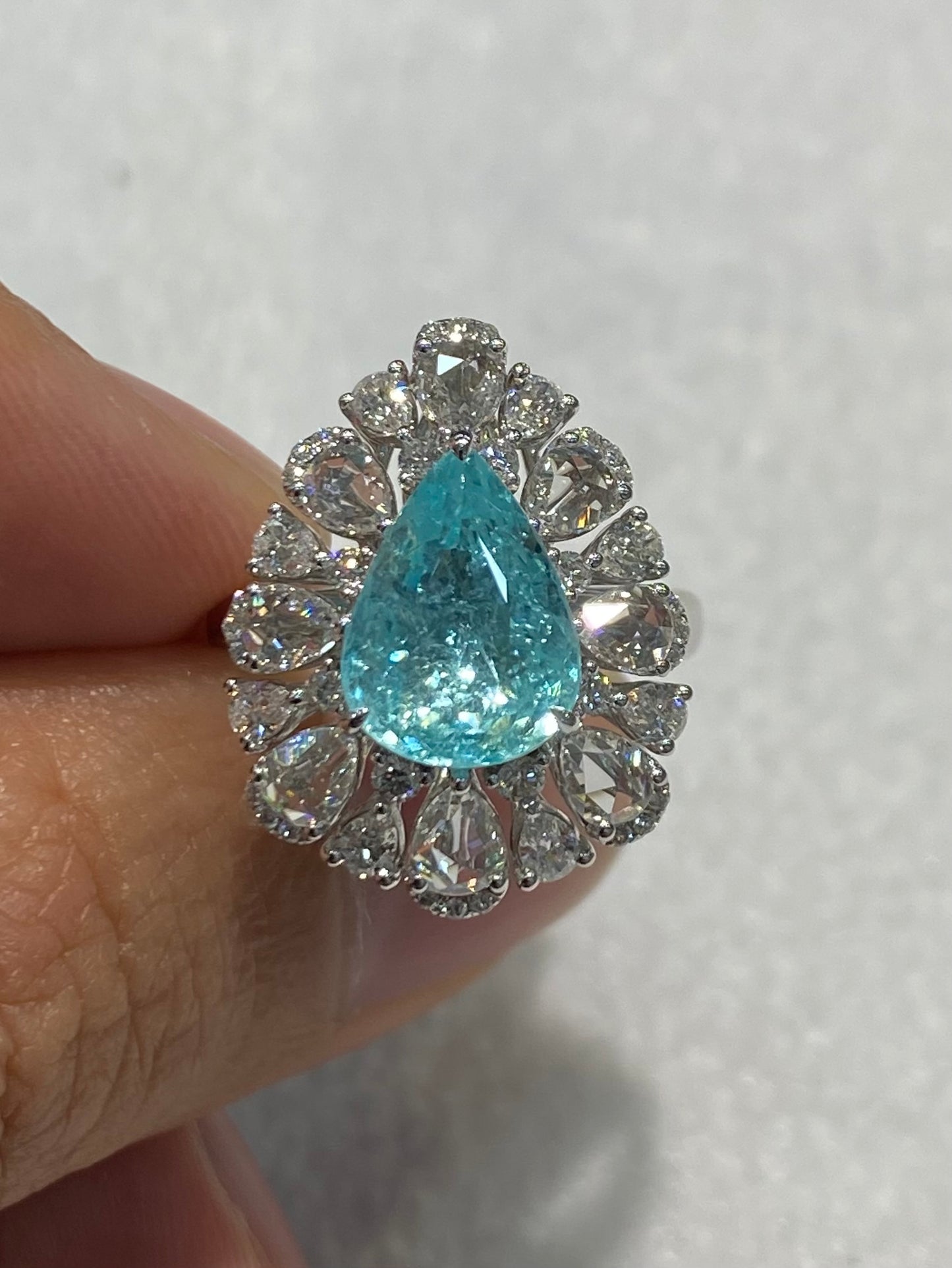 Natural Paraiba Tourmaline 3.66ct Ring / Pendant