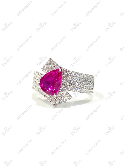 Natural Unheated Ruby 2.01ct Ring