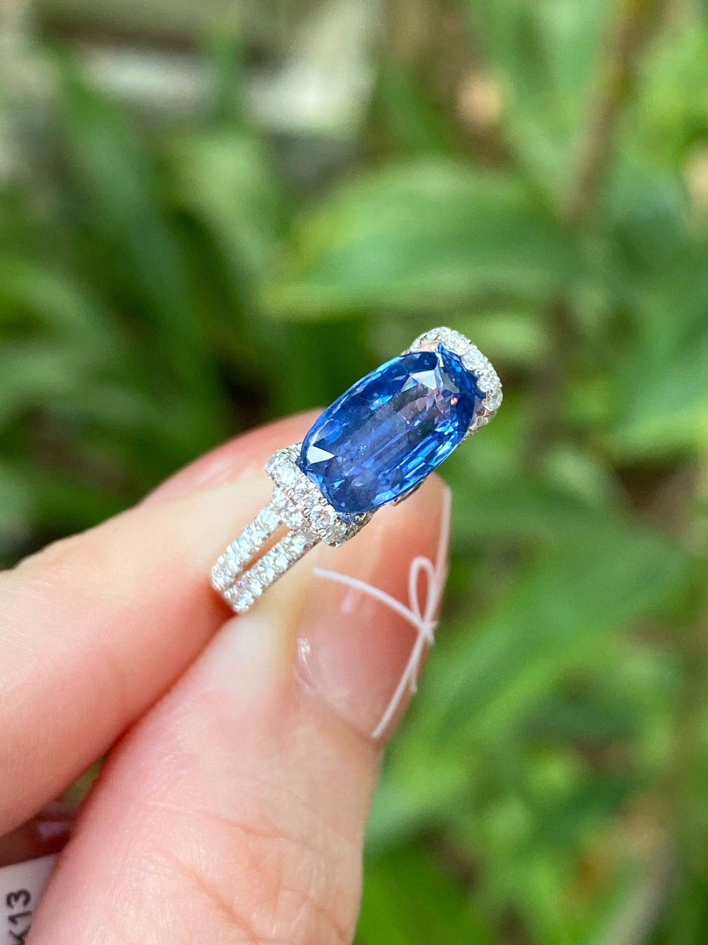 Natural Blue Sapphire 2.92ct Ring