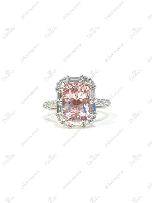 Natural Morganite 3.11ct Ring
