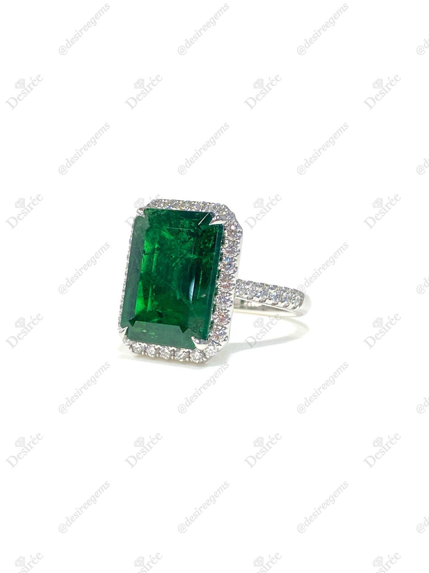 Natural Tsavorite Green Garnet 8.39ct Ring