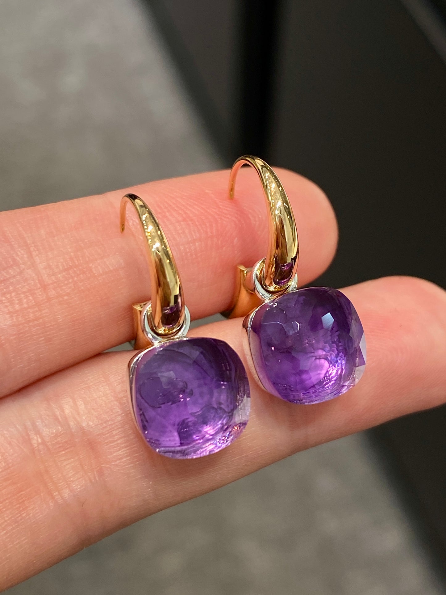 Natural Purple Amethyst 11.95ct Earrings