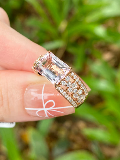 Natural Morganite 2.35ct Ring