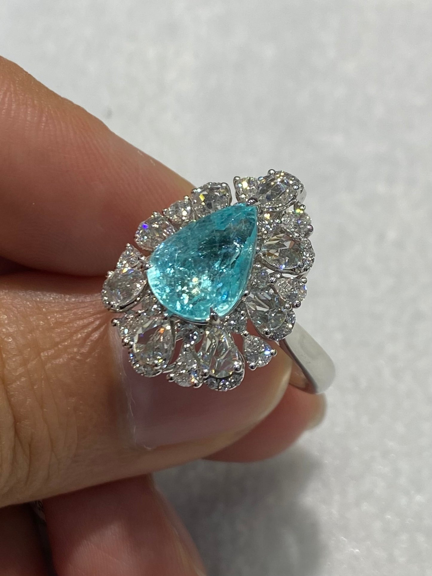 Natural Paraiba Tourmaline 3.66ct Ring / Pendant