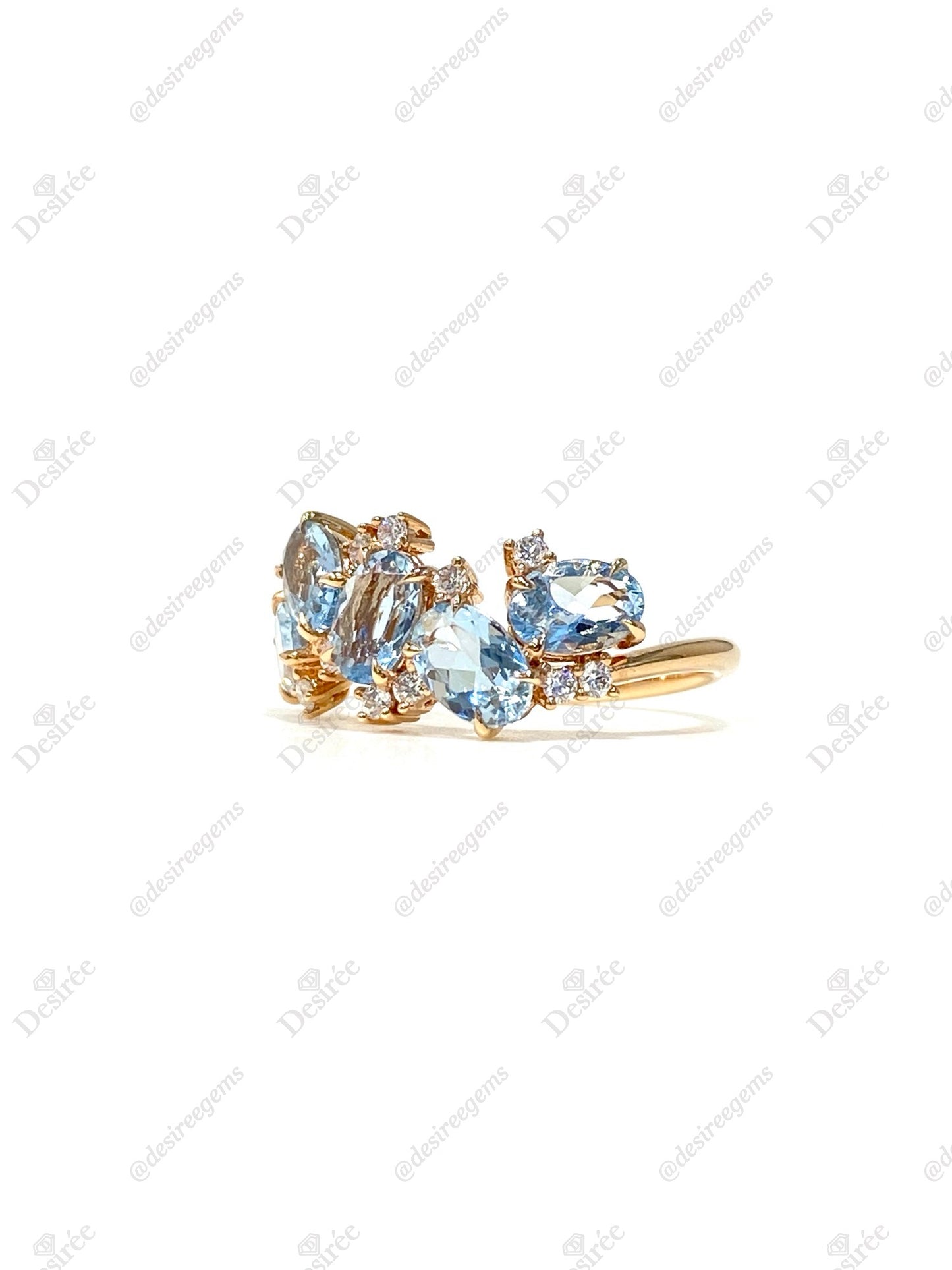 Natural Aquamarine 1.72ct Ring