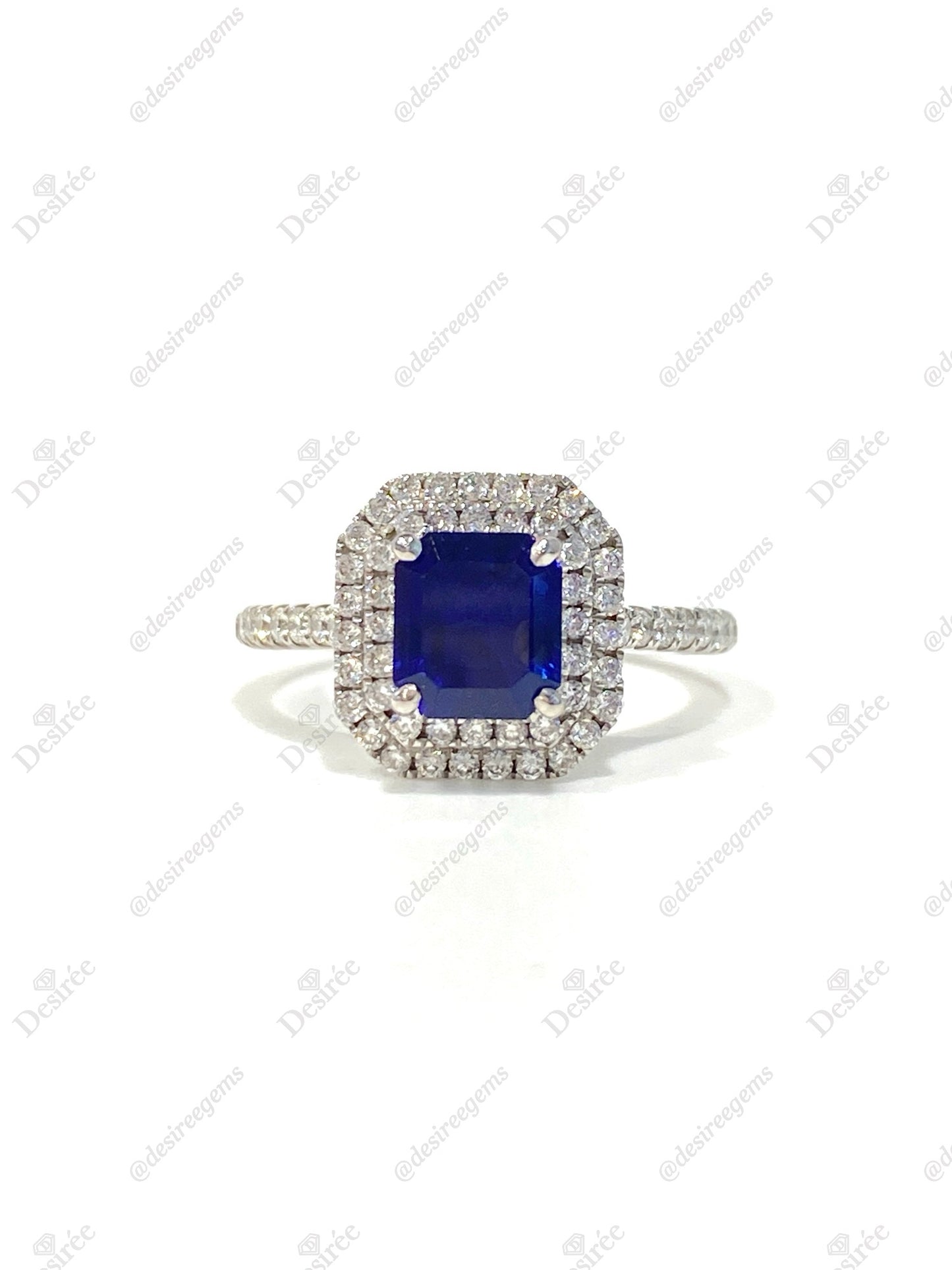 Natural Blue Sapphire 1.35ct Ring