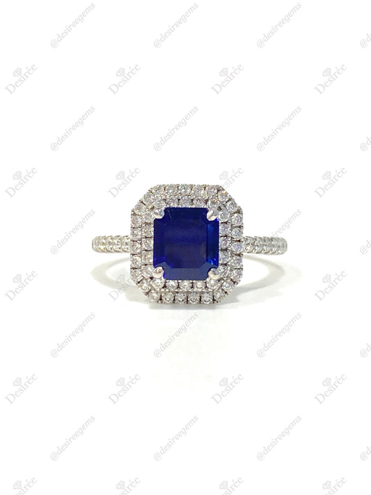 Natural Blue Sapphire 1.35ct Ring