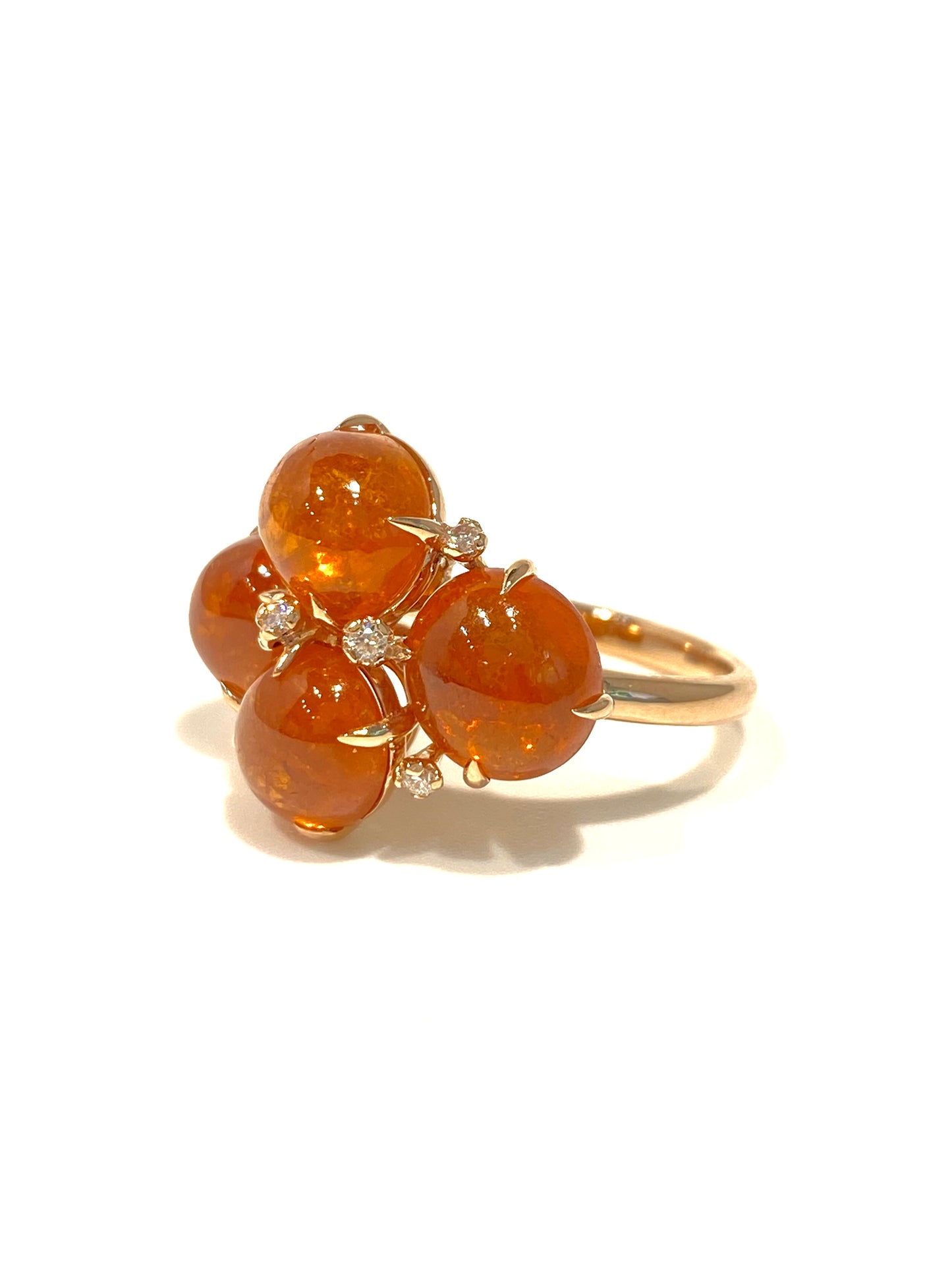 Natural Mandarin Garnet 12.15ct Ring