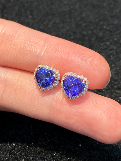 Natural Tanzanites 3.40ct Earrings