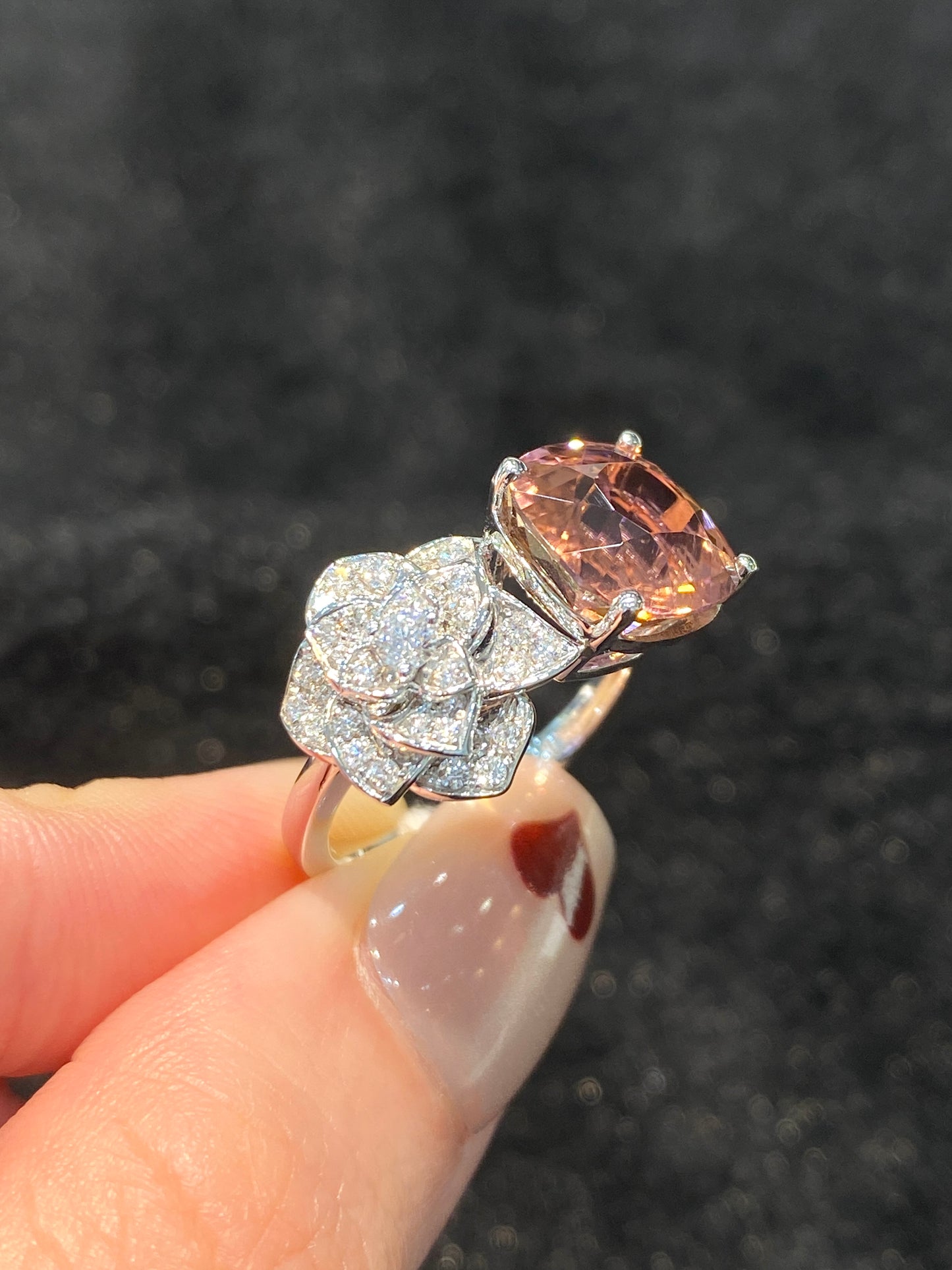 Natural Pink Tourmaline 4.42ct Ring