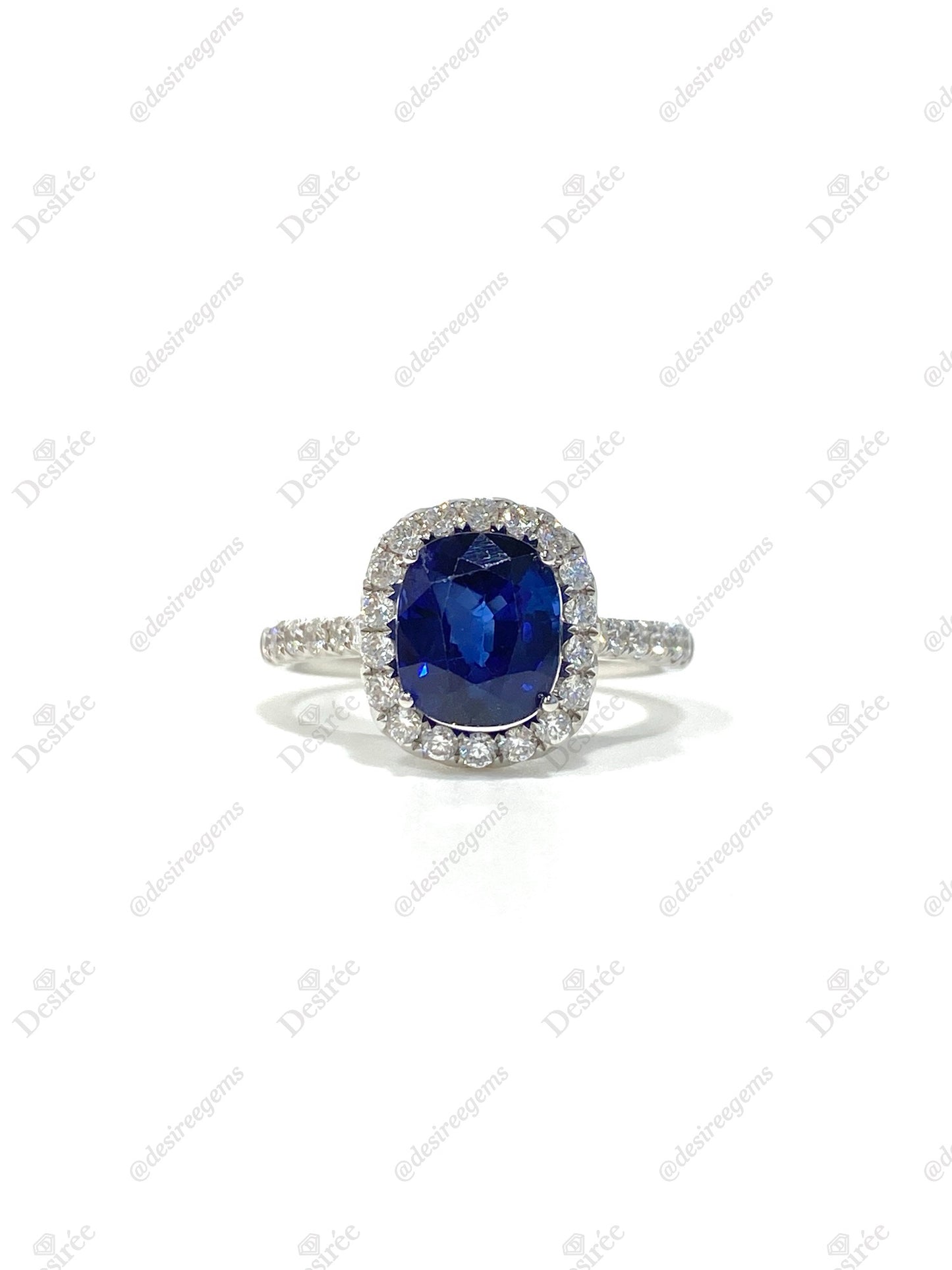 Natural Blue Sapphire 2.81ct Ring