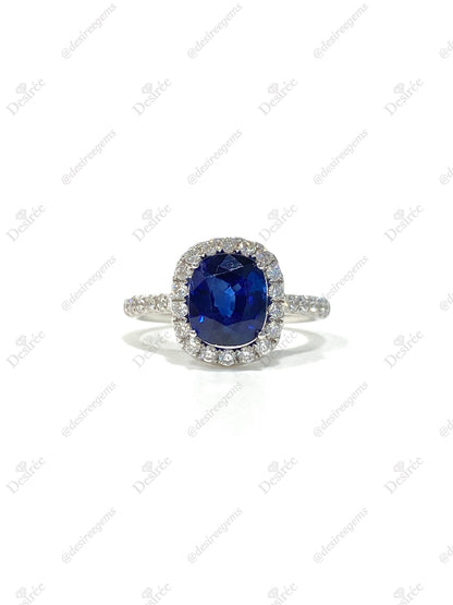 Natural Blue Sapphire 2.81ct Ring