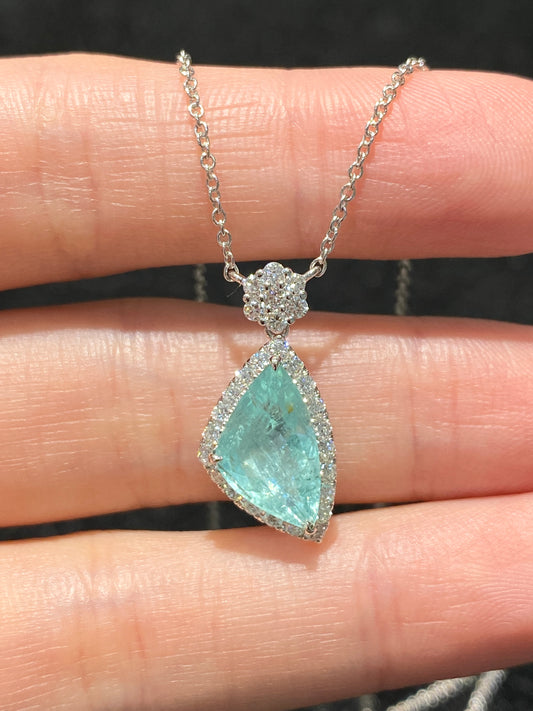 Natural Paraiba Tourmaline 2.39ct Pendant