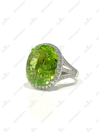 Natural Paraiba Tourmaline 14.36ct Ring
