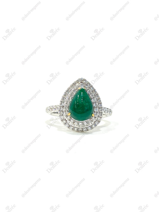 Natural Colombian Emerald 1.32ct Ring