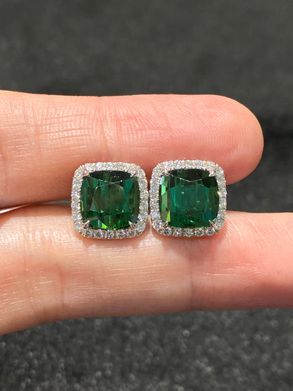 Natural Tourmaline 6.49ct Earrings