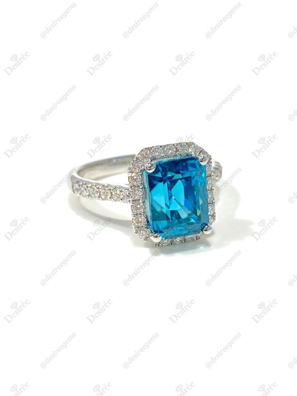 Natural Zircon 6.48ct Ring