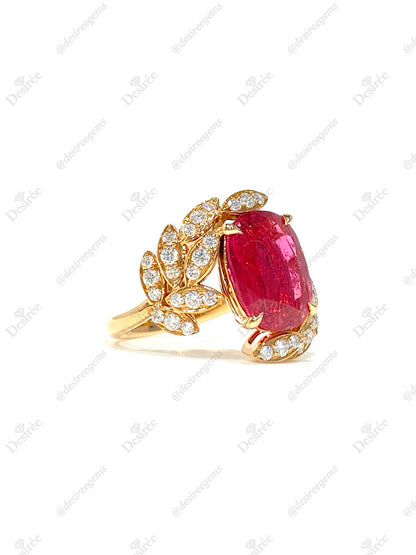 Natural Pink Tourmaline 4.05ct Ring
